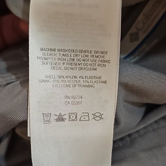 Columbia Omni-Shield Gray Skorts Size 8 FLAW - Picture 5 of 9
